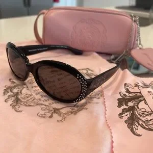 Juicy Couture Y2K Pink Rhinestone “JUICY” Shield Sunglasses Juicy Couture | Accessories | Vintage Y2k Juicy Couture  main image 4